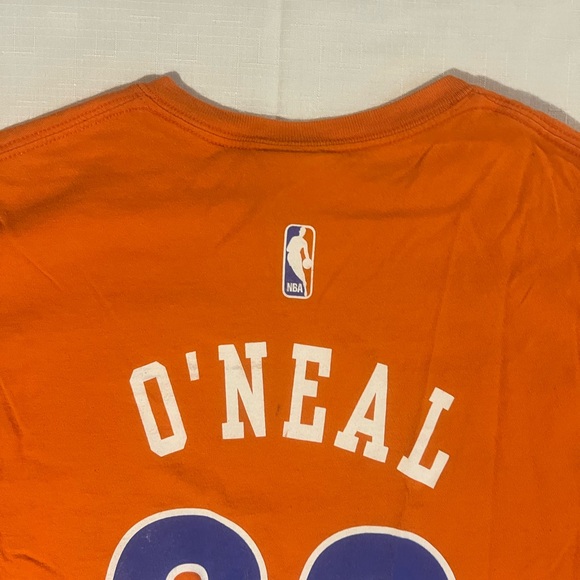 Cleveland Cavaliers Shirt Mens MEDIUM Orange Short Sleeve NBA Cavs #33 O’Neil - Picture 11 of 11
